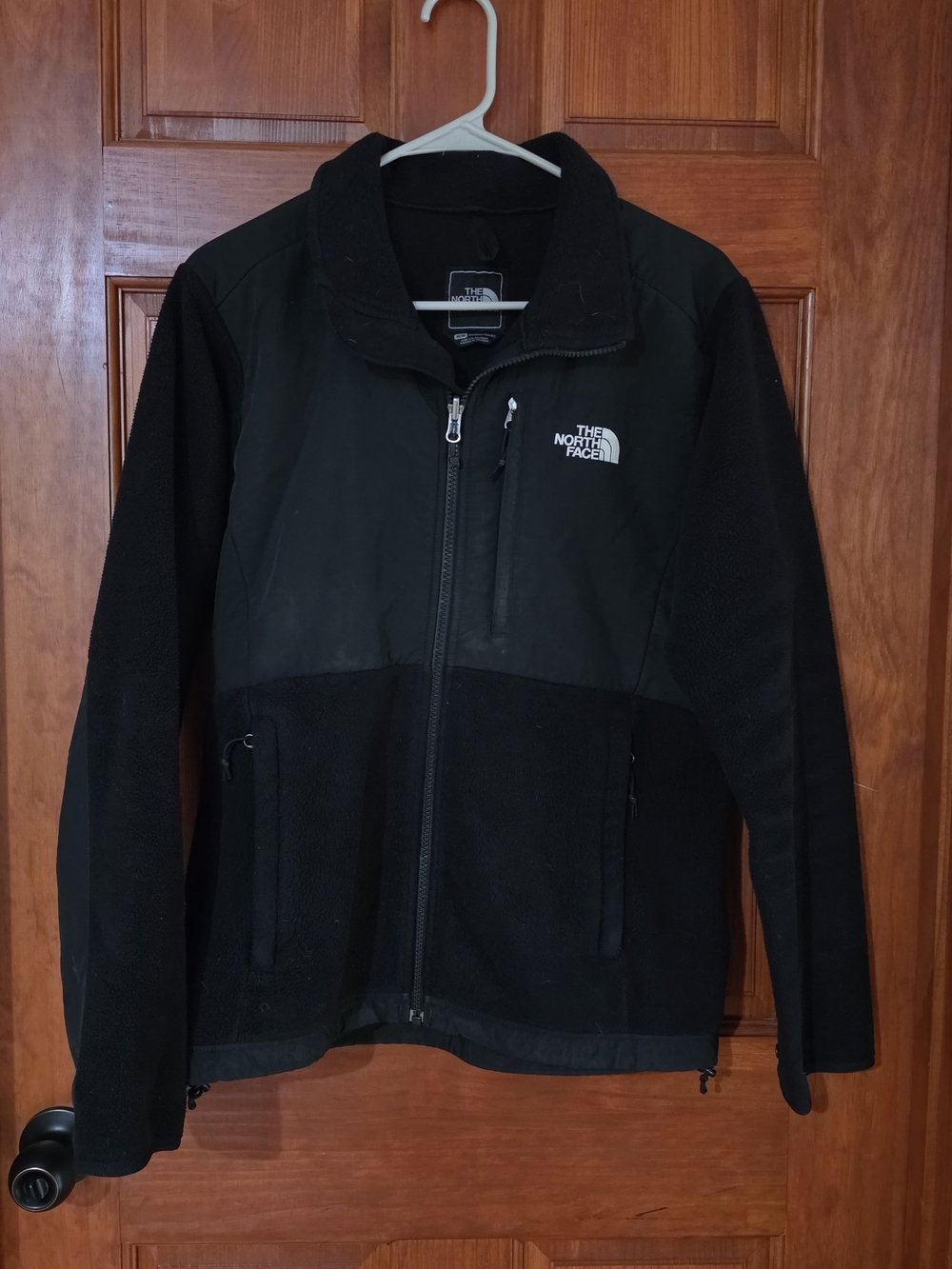 The North Face Denali Women’s Black Full Zip Logo Jacket, Long Sleeve, M